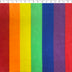 polyester fleece 2 1/4" pride stripe 