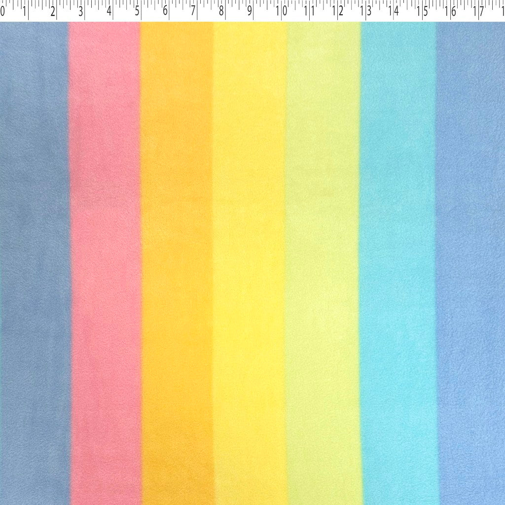 polyester fleece 2 1/4"parfait stripe