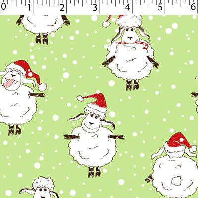 FLANNELETTE PRINTS - SNOWBALL SHEEP