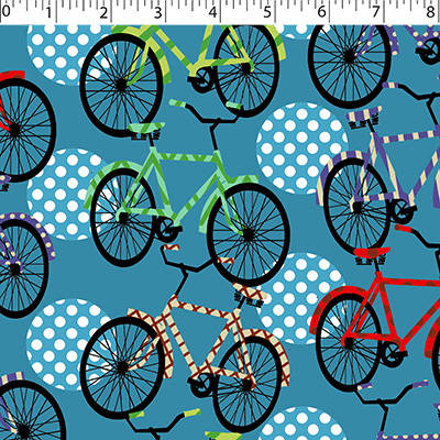 FLANNELETTE PRINTS - BIKES