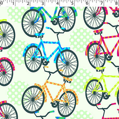 FLANNELETTE PRINTS - BIKES