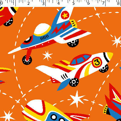 FLANNELETTE PRINTS - BLAST OFF