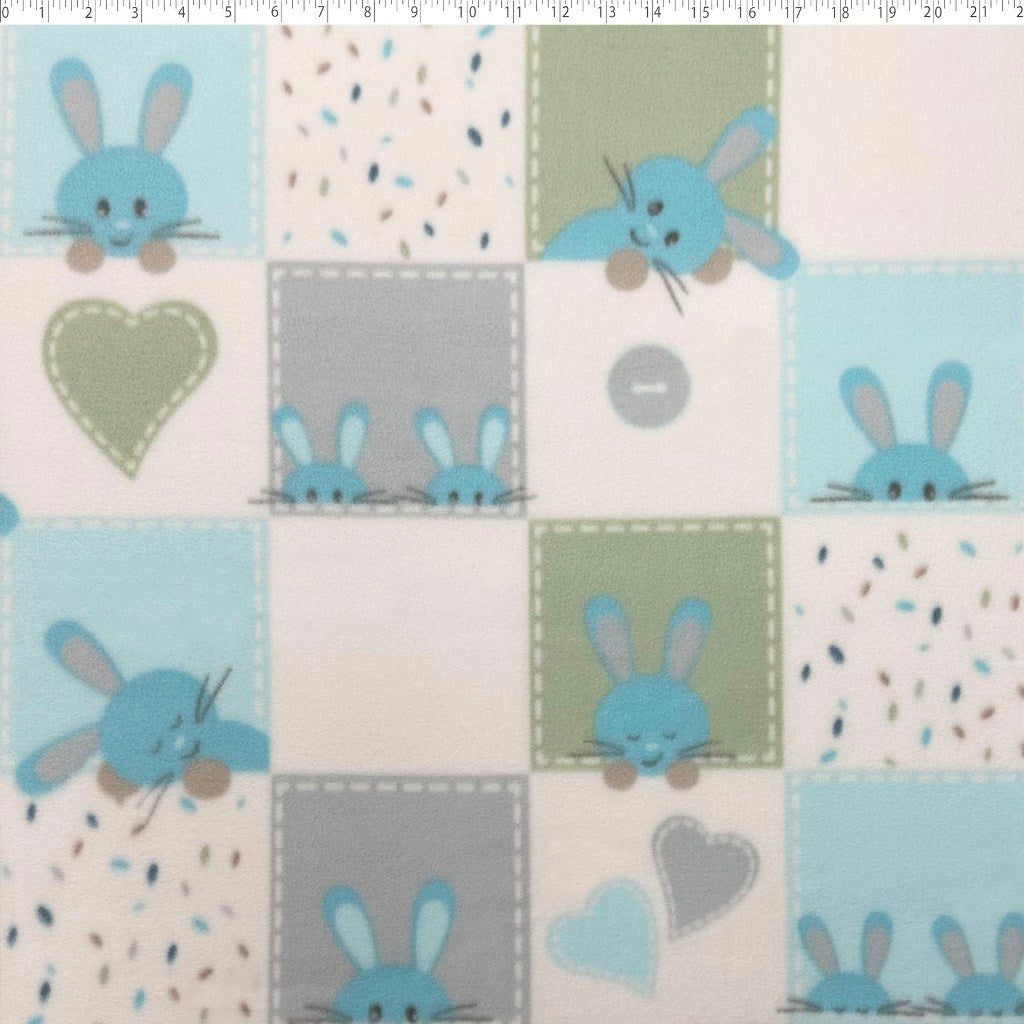 MOUNTAIN FLEECE PRINTS BABY - BUNNY PATCH