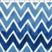 blue verigated chevron fleece print