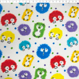 primary adorable hedgehogs fleece print