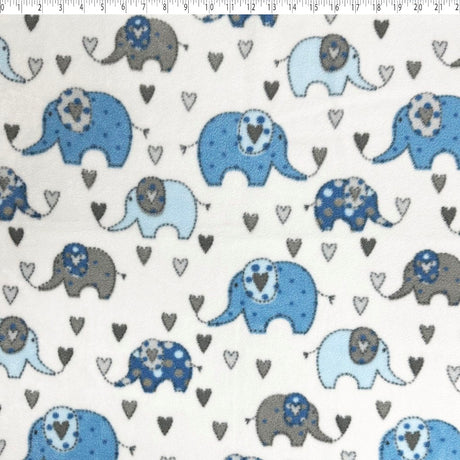 MOUNTAIN FLEECE PRINTS BABY - CUTE ELEPHANTS