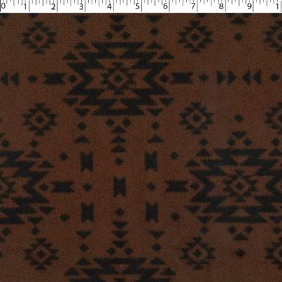 brown monotone navajo fleece print