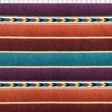 multi navajo stripe fleece print