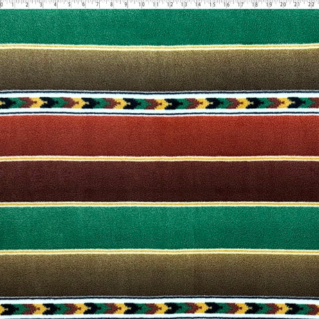 brown navajo stripe fleece print