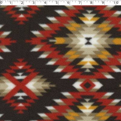 neutral navajo argyle fleece print