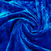 electric blue polyester spandex crushed velvet solid