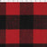 red / black recycled poly / cotton 3" buffalo check plaid print