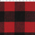 red / black recycled poly / cotton 3" buffalo check plaid print