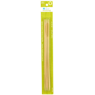 20CM BAMBOO DOUBLE POINT KNITTING NEEDLES 3.00MM 8821300