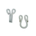 POLYESTER COVERED HOOKS AND EYES SET 21MM