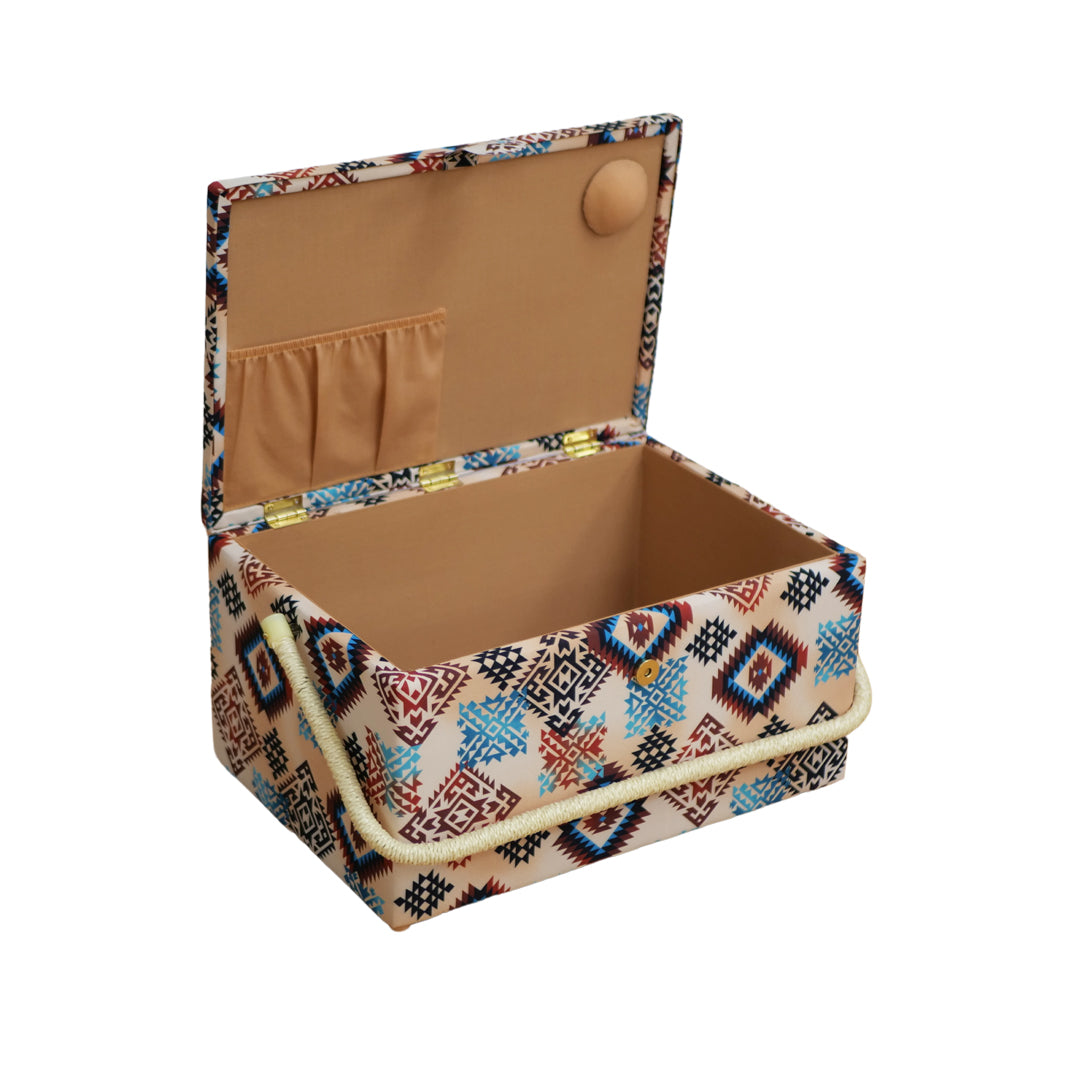 SEWING BASKET - LARGE (WITH PVC TRAY)