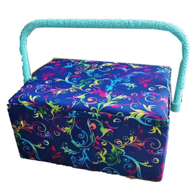 SEWING BASKET - SMALL (WITH PVC TRAY)