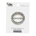 HOLOGRAPHIC RHINESTONE OVAL BUCKLE 45MM*37MM