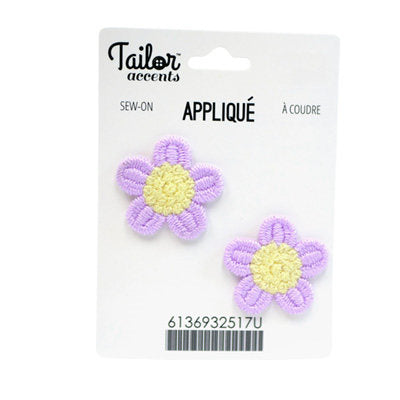 CROCHET APPLIQUE MINI FLOWERS SET 2.7CM X 2.7CM