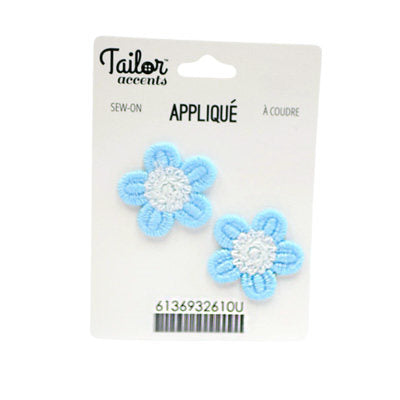 CROCHET APPLIQUE MINI FLOWERS SET 2.7CM X 2.7CM