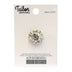 POINTED FLORAL RHINESTONE BUTTON 20MM