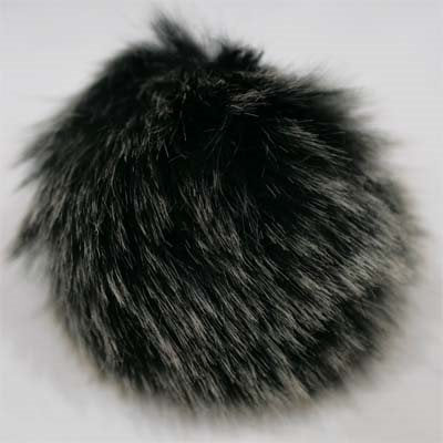 FAUX FUR POMPOM 10CM