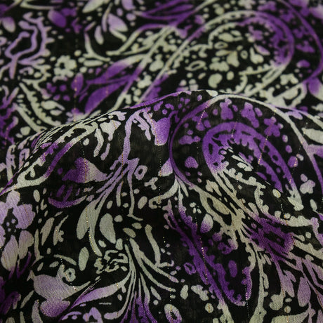 CHANTELLE METALLIC CHIFFON PRINTS - PAISLEY