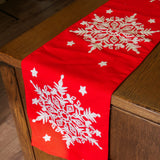 SNOW MEDALLION TABLE RUNNER