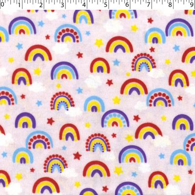 FLANNELETTE PRINTS - RAINBOWS