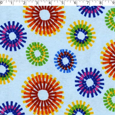 FLANNELETTE PRINTS - SPIRO CIRCLES