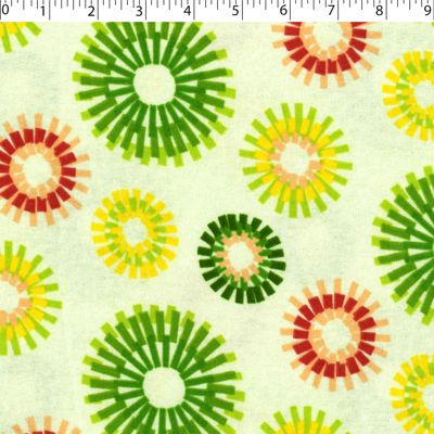 FLANNELETTE PRINTS - SPIRO CIRCLES