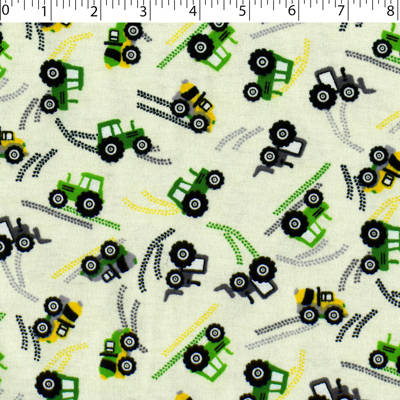 FLANNELETTE PRINTS - TRACTOR