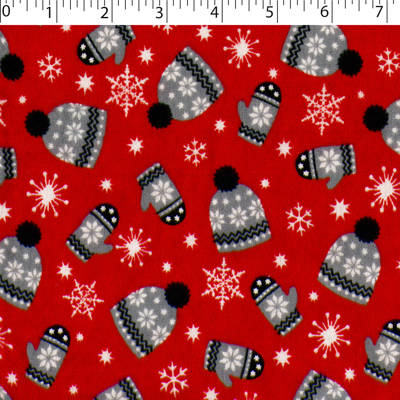 FLANNELETTE PRINTS - TOQUES N MITTS