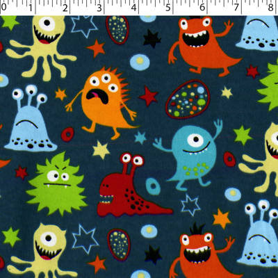 0374300 Flannelette Prints -Monster Party – Fabricland Online