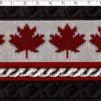 TRUE NORTH FLANNELETTE - MAPLE LEAF KNIT