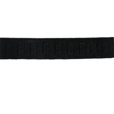 black polyester rubber woven non-roll 19mm elastic