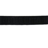 black polyester rubber woven non-roll 19mm elastic