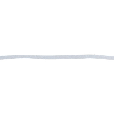 white nylon spandex soft stretch latex free 5mm elastic cord