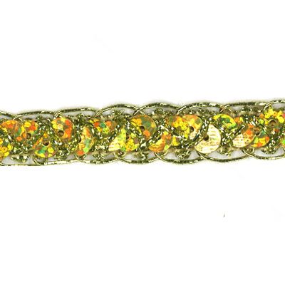 TRIM BRAIDED SEQUIN 1.1CM