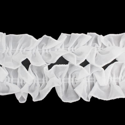 RIBBON RUFFLED CHIFFON 110MM