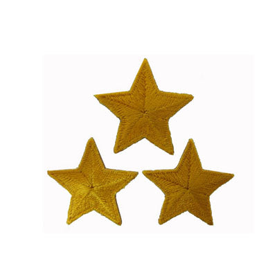 APPLIQUE 3 STARS 3CM X 3CM