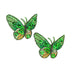 APPLIQUE SMALL BUTTERFLY WITH SEQUINS 3.4CM X 3CM