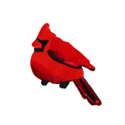 APPLIQUE CARDINAL 8.5 X 6.3CM