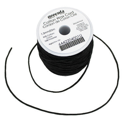 COTTON WAX CORD SPOOL 1.5MM